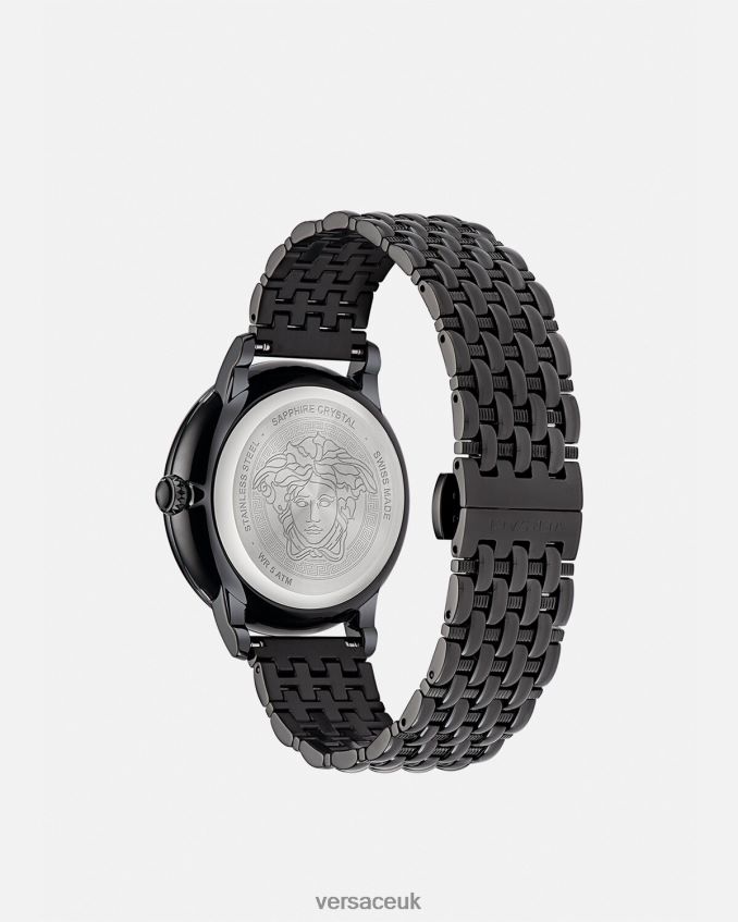 Women Versace La Medusa Diamond Watch 6D2D06973 Black Accessories