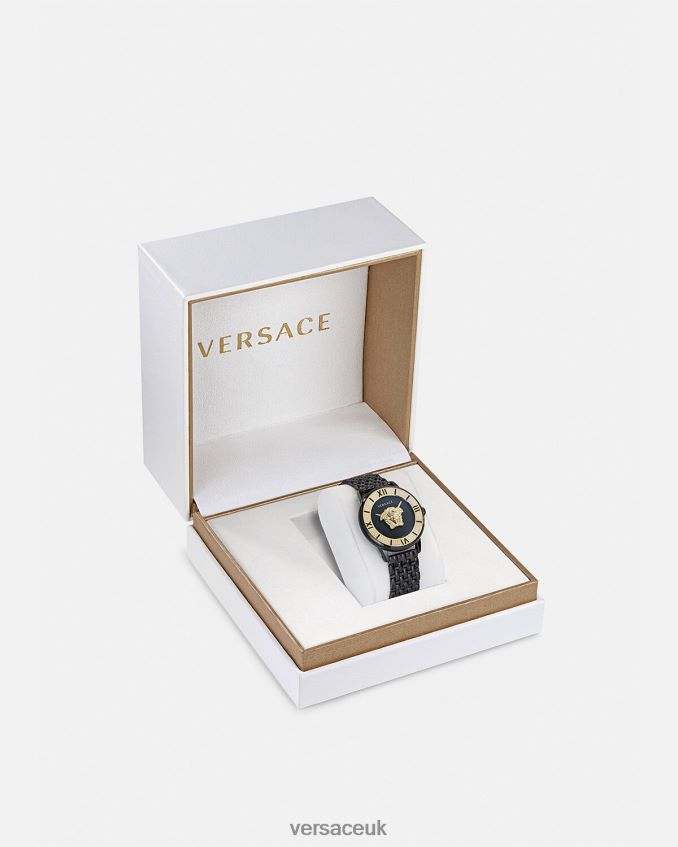 Women Versace La Medusa Diamond Watch 6D2D06973 Black Accessories