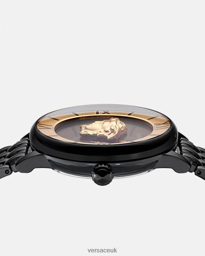 Women Versace La Medusa Watch 6D2D06984 Black Accessories