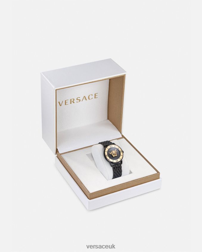 Women Versace La Medusa Watch 6D2D06984 Black Accessories