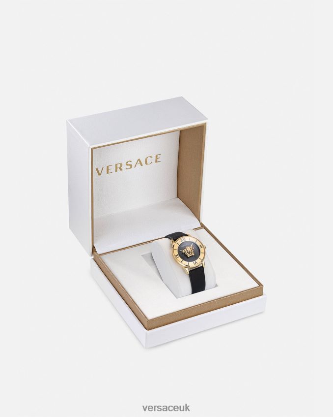 Women Versace La Medusa Watch 6D2D06986 Black Accessories