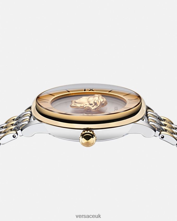 Women Versace La Medusa Watch 6D2D06990 Gold & Silver Accessories