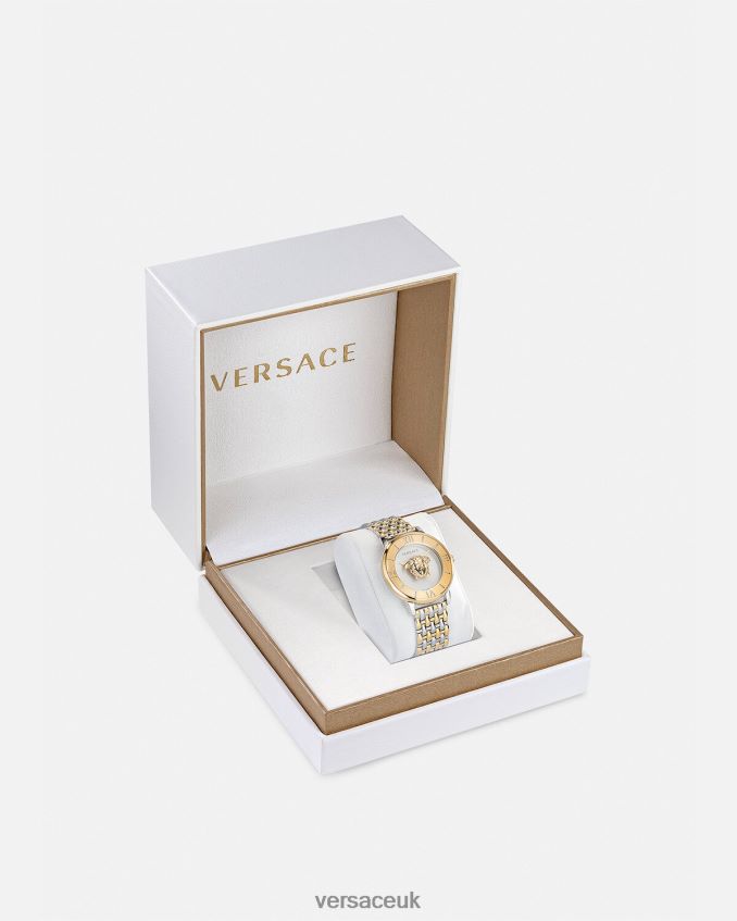 Women Versace La Medusa Watch 6D2D06990 Gold & Silver Accessories