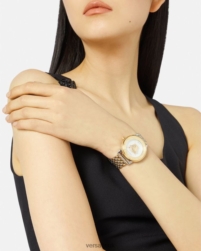 Women Versace La Medusa Watch 6D2D06990 Gold & Silver Accessories