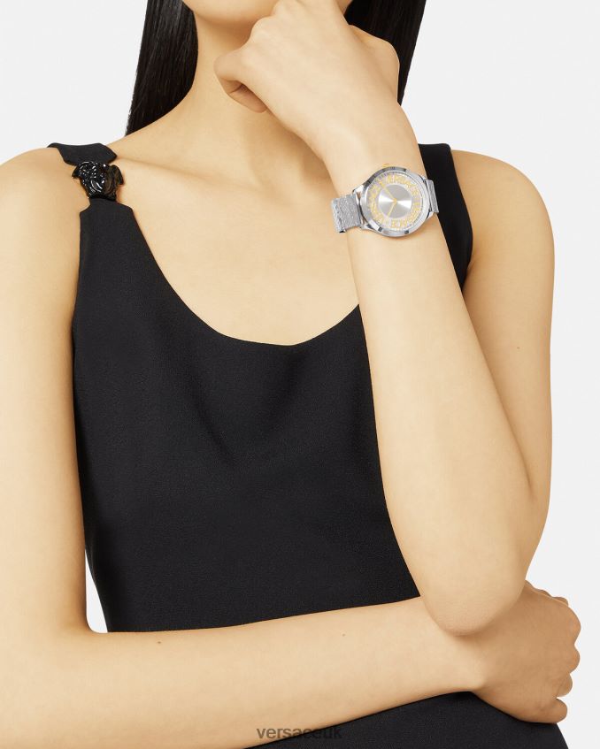 Women Versace Logo Halo Watch 6D2D06969 Pnul Accessories