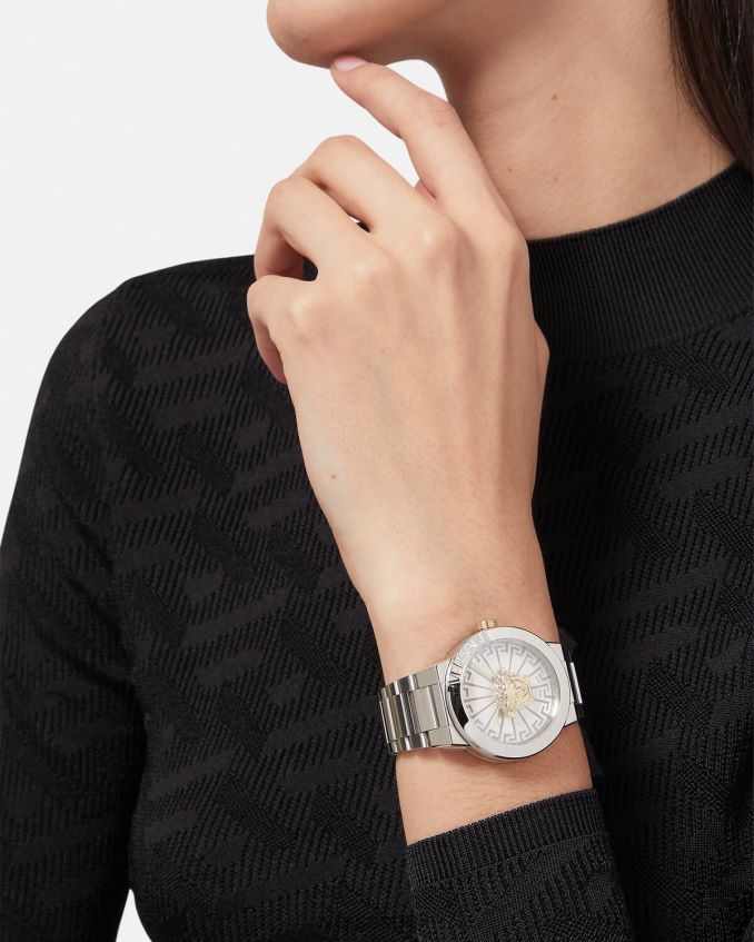 Women Versace Medusa Infinite Watch 6D2D06976 Silver Accessories
