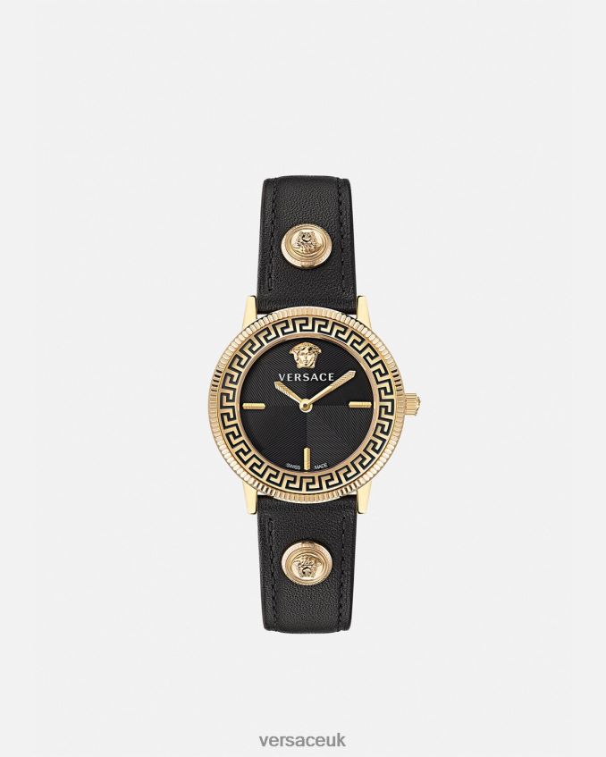 Women Versace V-Tribute Watch 6D2D06966 Black Accessories