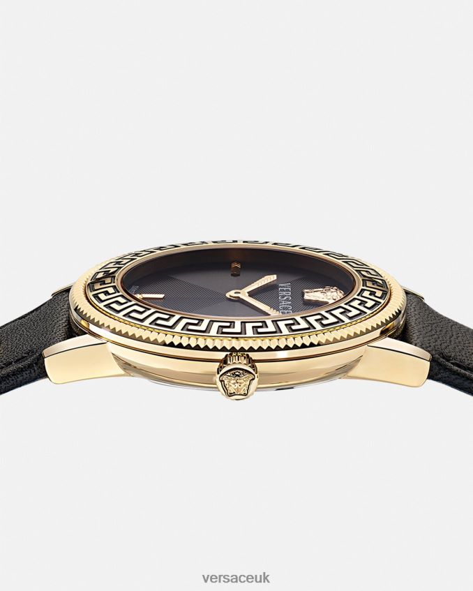 Women Versace V-Tribute Watch 6D2D06966 Black Accessories