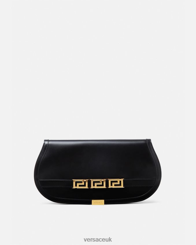 Women Versace Greca Goddess Clutch 6D2D06261 Black Bags