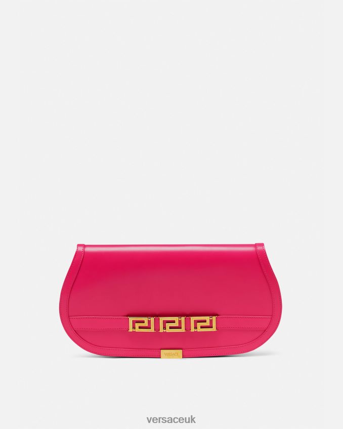 Women Versace Greca Goddess Clutch 6D2D06262 Pink Bags