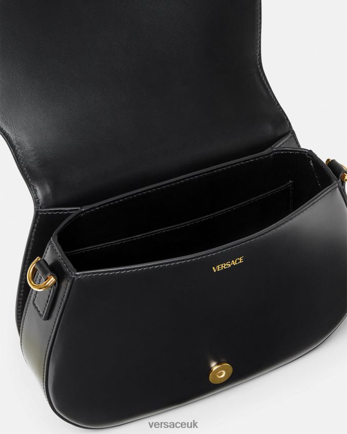 Women Versace Greca Goddess Large Shoulder Bag 6D2D06254 Black Bags
