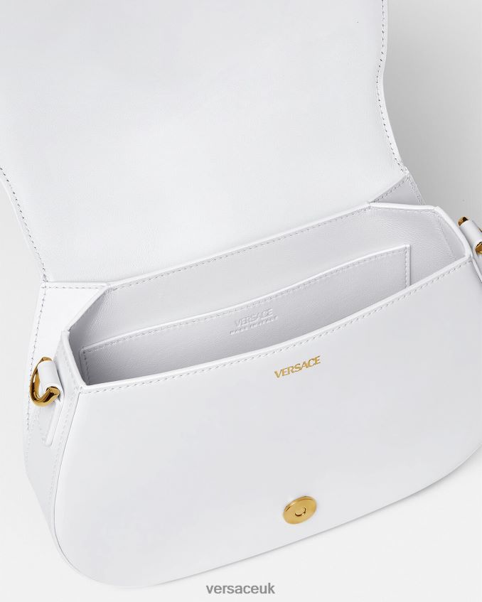 Women Versace Greca Goddess Large Shoulder Bag 6D2D06255 White Bags