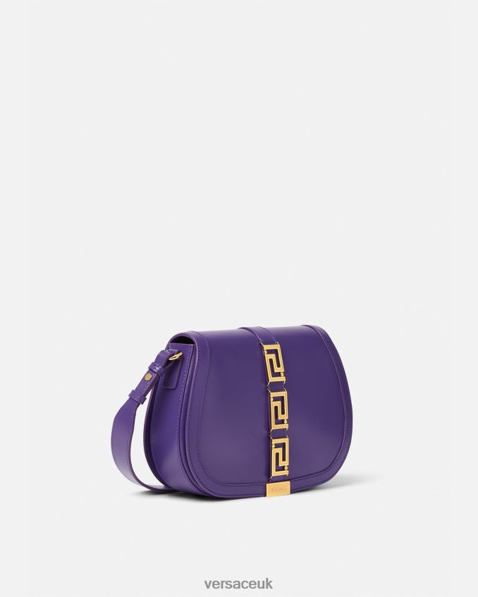 Women Versace Greca Goddess Large Shoulder Bag 6D2D06271 Violet Bags