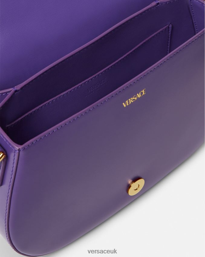 Women Versace Greca Goddess Large Shoulder Bag 6D2D06271 Violet Bags