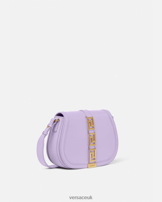 Women Versace Greca Goddess Large Shoulder Bag 6D2D06272 Lilac Bags