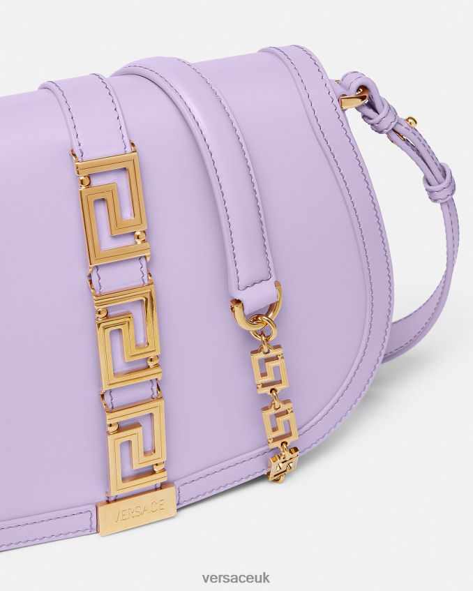 Women Versace Greca Goddess Large Shoulder Bag 6D2D06272 Lilac Bags