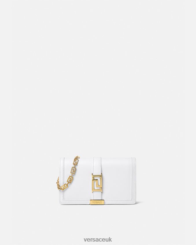 Women Versace Greca Goddess Mini Bag 6D2D06257 White Bags