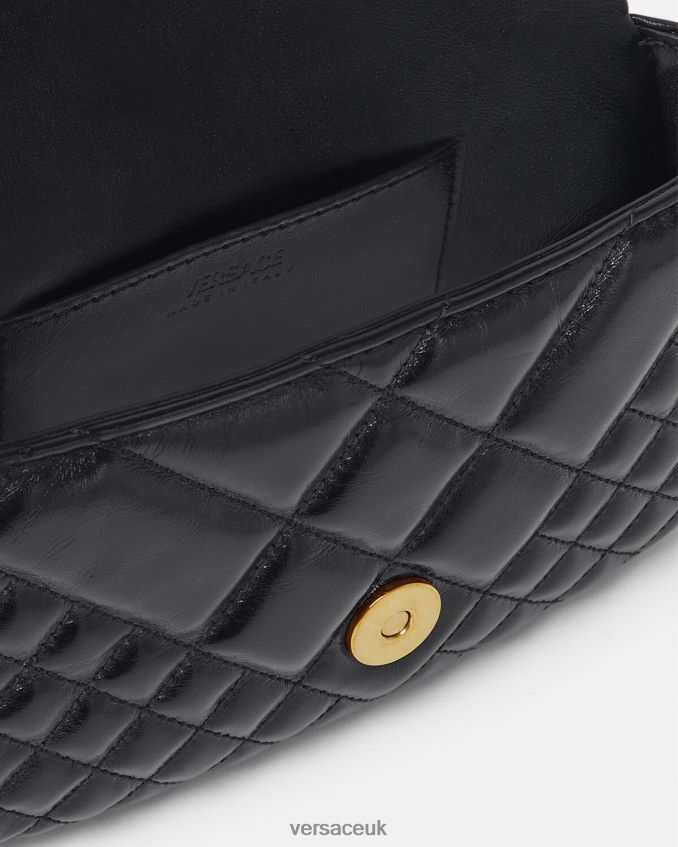 Women Versace Greca Goddess Mini Shoulder Bag 6D2D06244 Black Bags