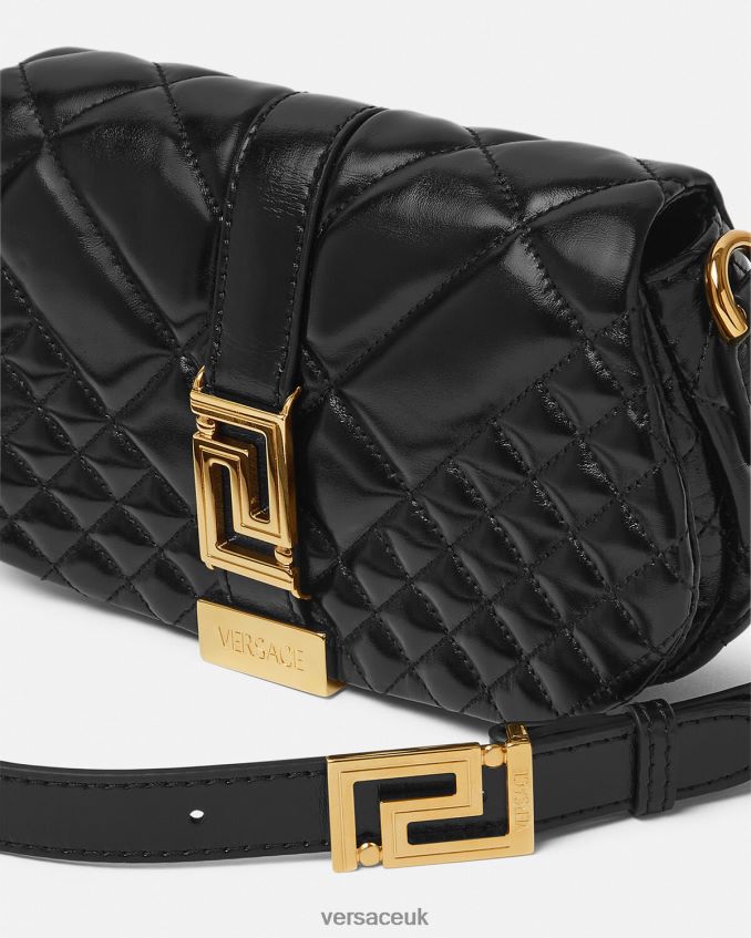 Women Versace Greca Goddess Mini Shoulder Bag 6D2D06244 Black Bags