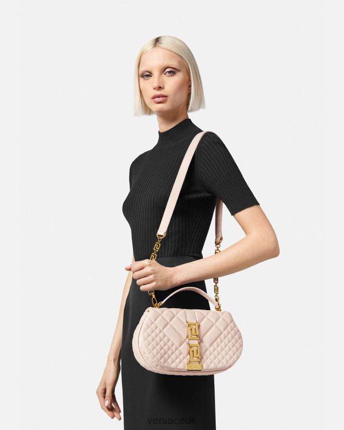 Women Versace Greca Goddess Shoulder Bag 6D2D06245 Light Pink Bags