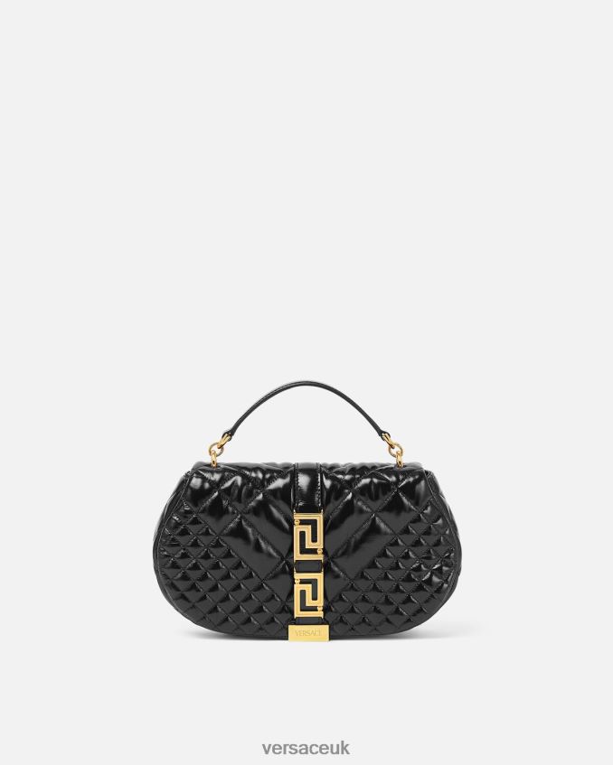 Women Versace Greca Goddess Shoulder Bag 6D2D06246 Black Bags