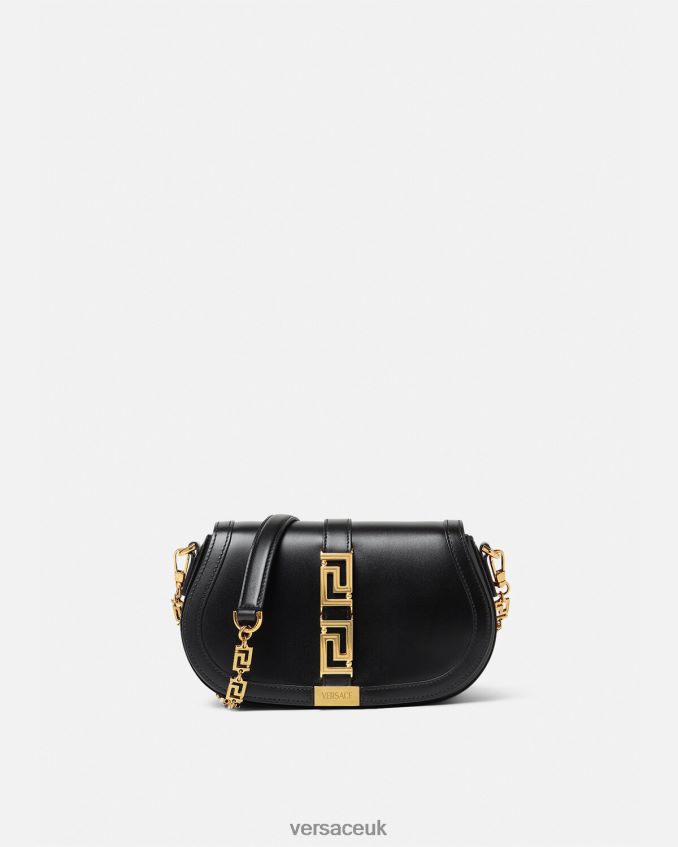 Women Versace Greca Goddess Shoulder Bag 6D2D06251 Black Bags