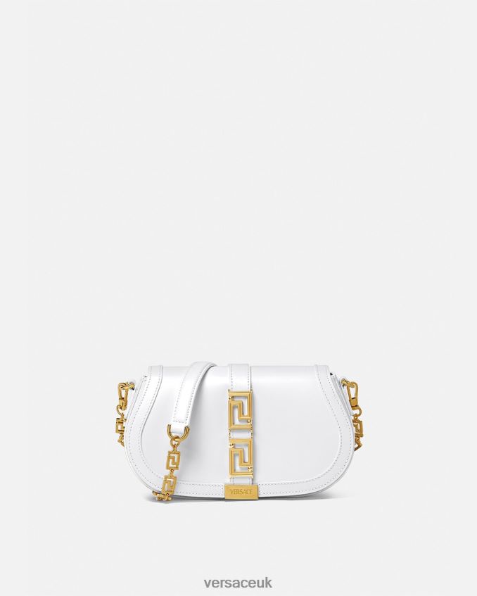 Women Versace Greca Goddess Shoulder Bag 6D2D06253 White Bags