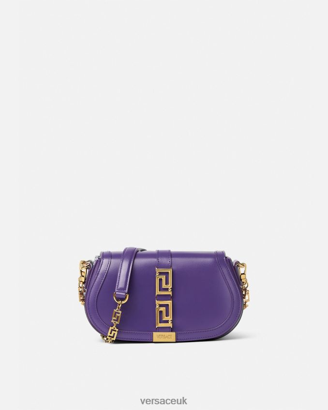 Women Versace Greca Goddess Shoulder Bag 6D2D06264 Violet Bags