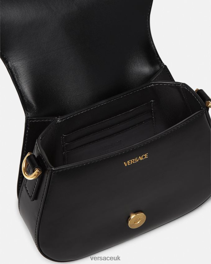 Women Versace Greca Goddess Small Shoulder Bag 6D2D06260 Black Bags