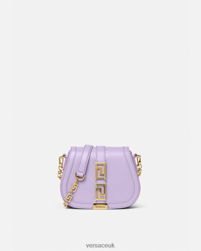 Women Versace Greca Goddess Small Shoulder Bag 6D2D06263 Lilac Bags