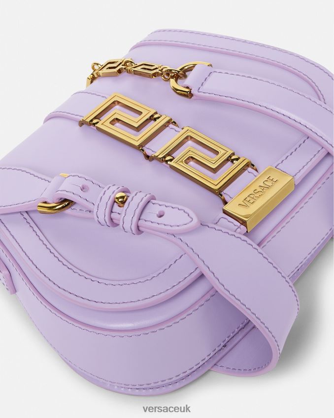 Women Versace Greca Goddess Small Shoulder Bag 6D2D06263 Lilac Bags