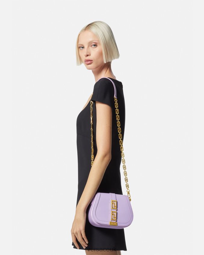 Women Versace Greca Goddess Small Shoulder Bag 6D2D06263 Lilac Bags