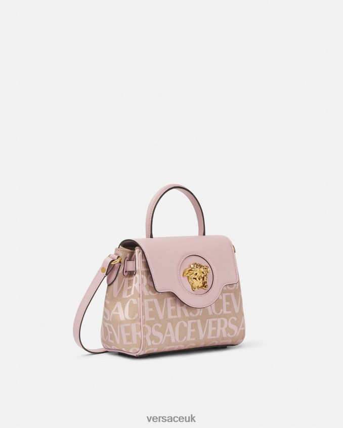 Women Versace Allover La Medusa Small Handbag 6D2D06326 Pink & Print Bags