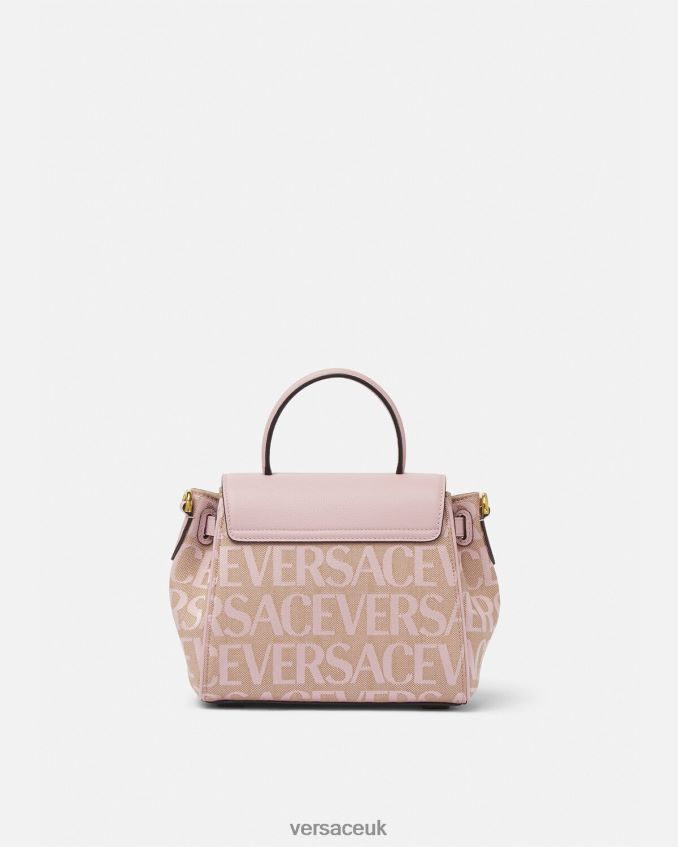 Women Versace Allover La Medusa Small Handbag 6D2D06326 Pink & Print Bags