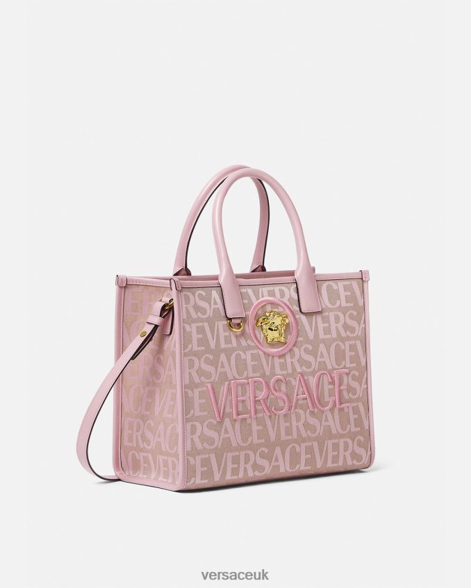 Women Versace Allover Small Tote Bag 6D2D06317 Pink & Print Bags