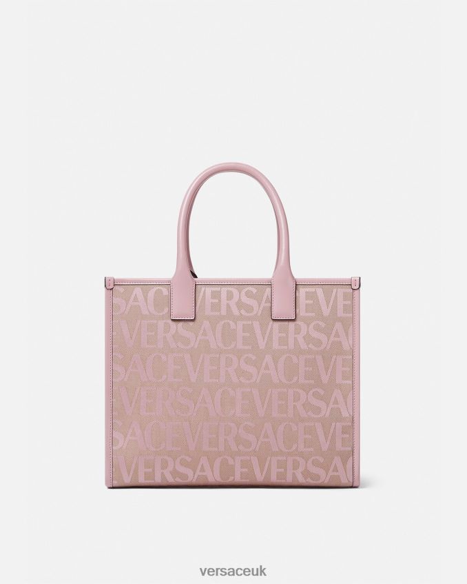 Women Versace Allover Small Tote Bag 6D2D06317 Pink & Print Bags