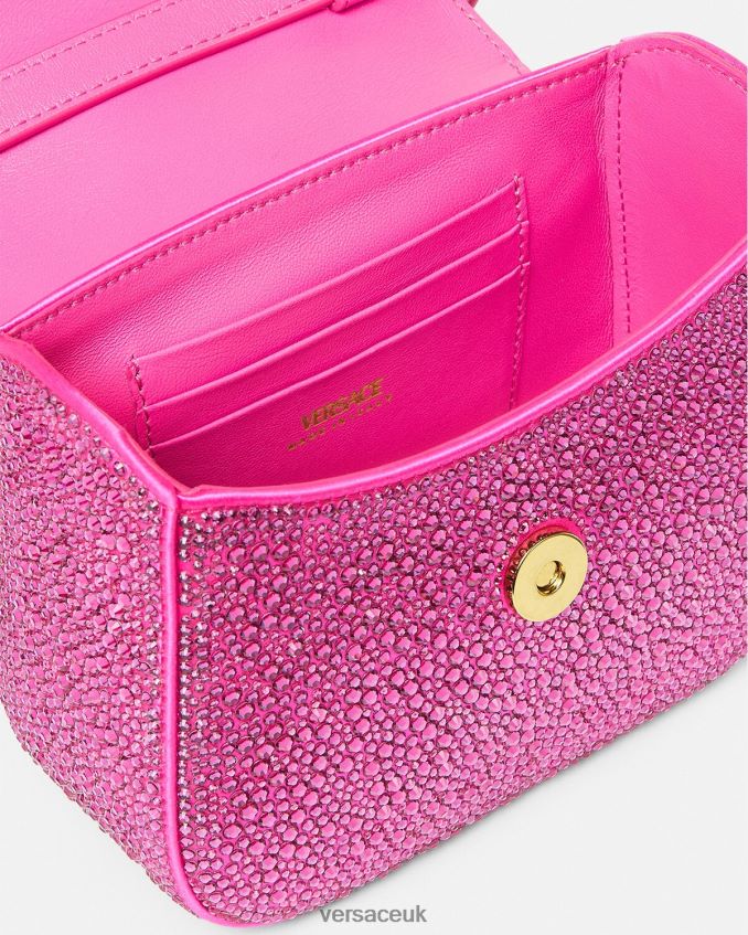 Women Versace Crystal La Medusa Mini Bag 6D2D06315 Fuchsia Bags