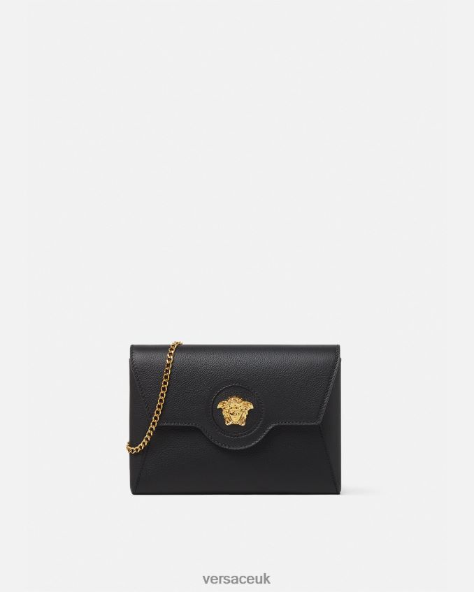 Women Versace La Medusa Envelope Clutch 6D2D06348 Black Bags
