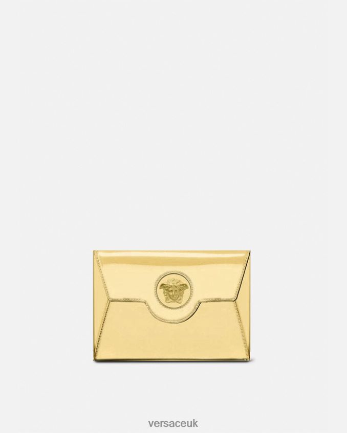 Women Versace La Medusa Envelope Pouch 6D2D06364 Gold Bags
