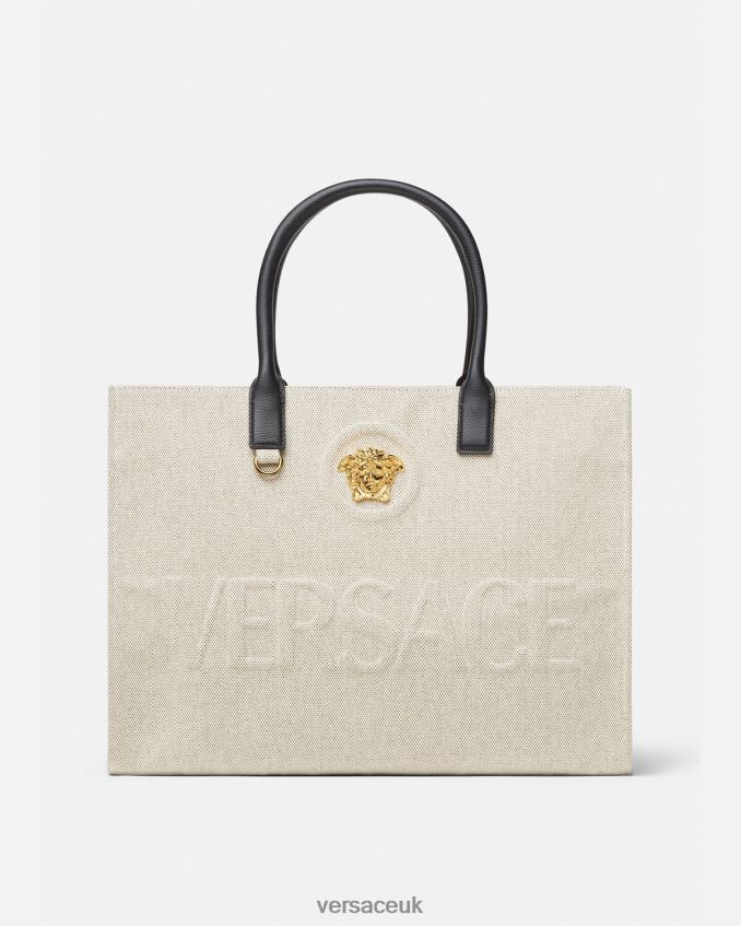 Women Versace La Medusa Large Tote Bag 6D2D06340 Beige Bags