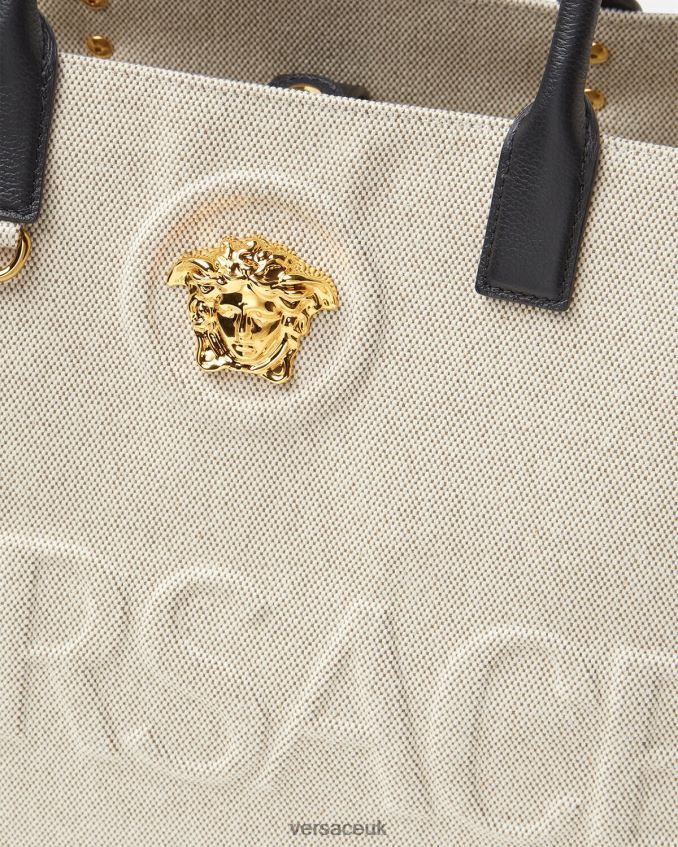 Women Versace La Medusa Large Tote Bag 6D2D06340 Beige Bags