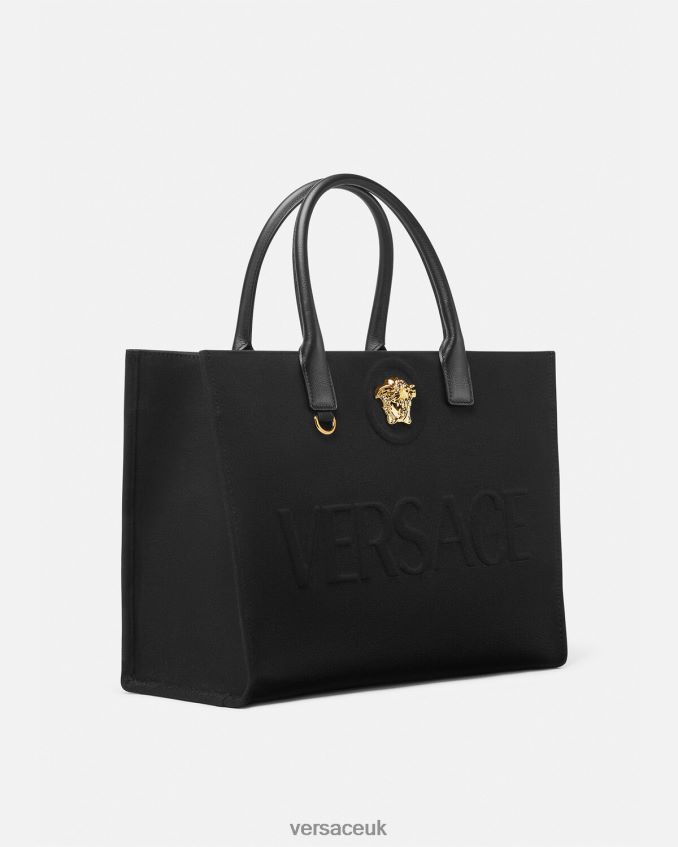 Women Versace La Medusa Large Tote Bag 6D2D06341 Black Bags