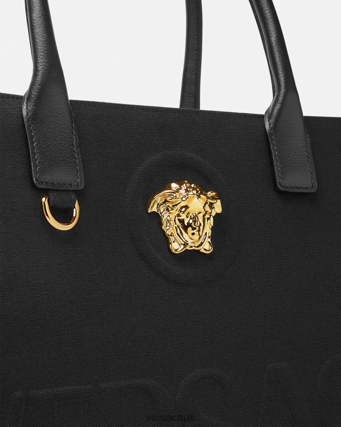 Women Versace La Medusa Large Tote Bag 6D2D06341 Black Bags