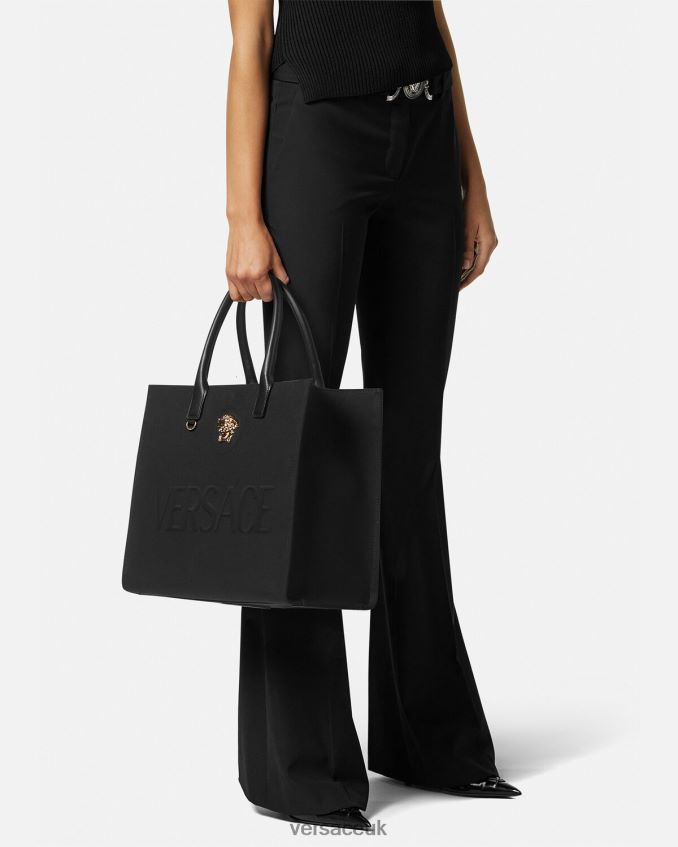Women Versace La Medusa Large Tote Bag 6D2D06341 Black Bags
