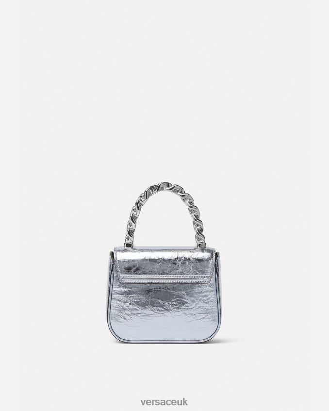 Women Versace La Medusa Metallic Mini Bag 6D2D06302 Light Blue Bags