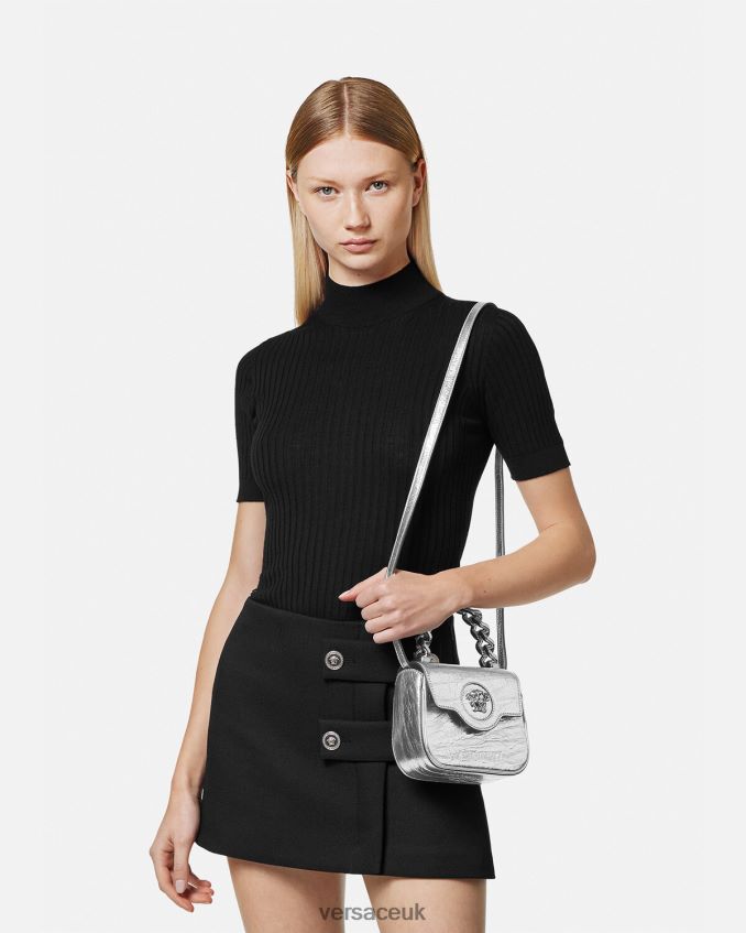 Women Versace La Medusa Metallic Mini Bag 6D2D06306 One Color Bags