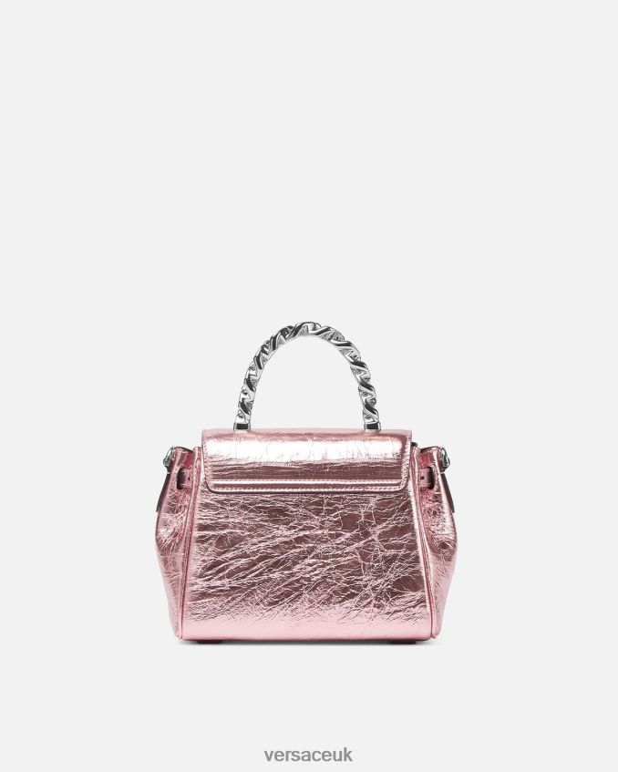 Women Versace La Medusa Metallic Small Handbag 6D2D06303 Pink Bags