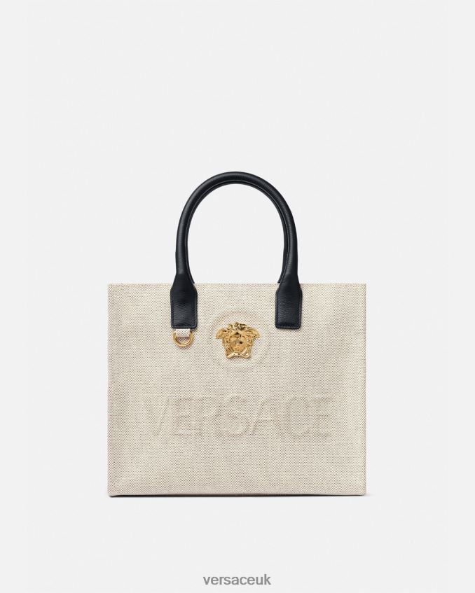 Women Versace La Medusa Small Tote Bag 6D2D06330 Beige Bags