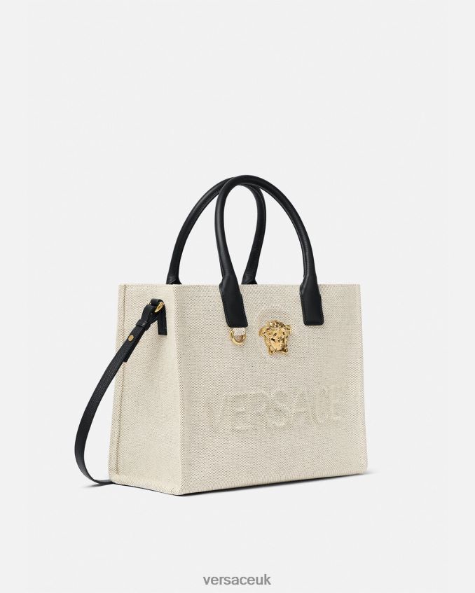 Women Versace La Medusa Small Tote Bag 6D2D06330 Beige Bags