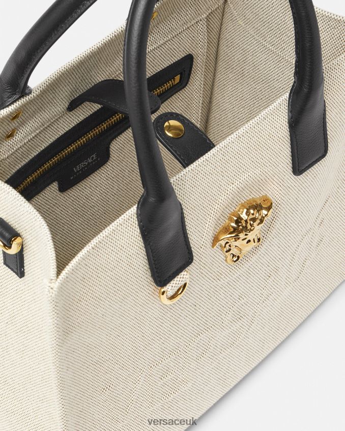 Women Versace La Medusa Small Tote Bag 6D2D06330 Beige Bags